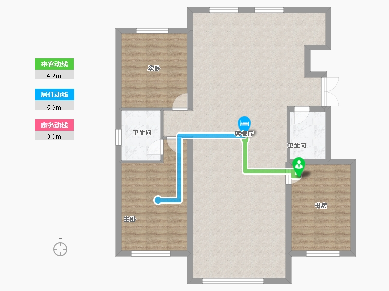 黑龙江省-齐齐哈尔市-黄金海岸-106.30-户型库-动静线