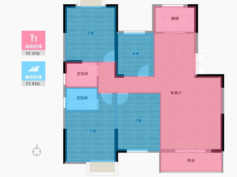 贵州省-安顺市-天瀑城-99.87-户型库-动静分区