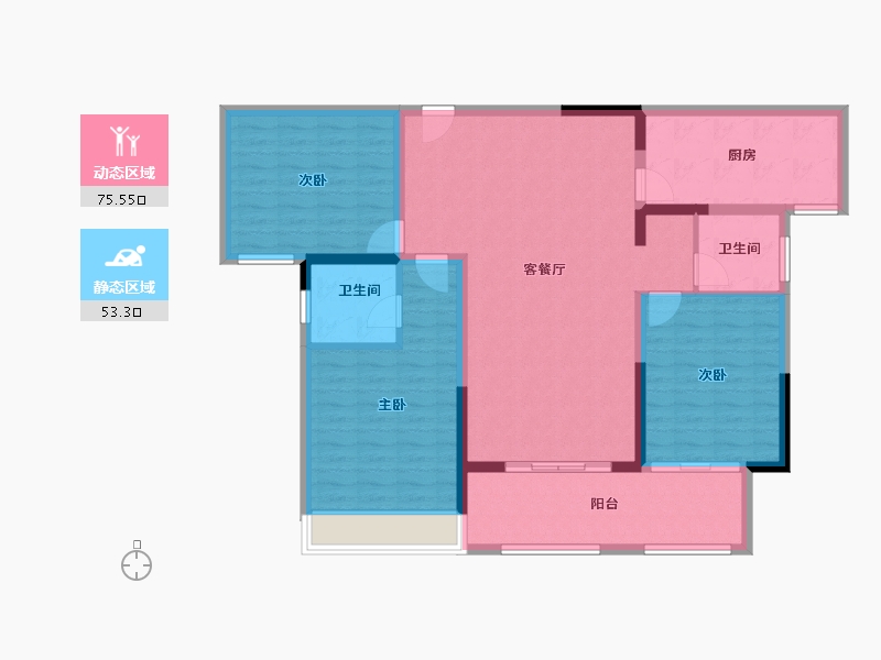 河南省-信阳市-华府书香苑五期-116.59-户型库-动静分区