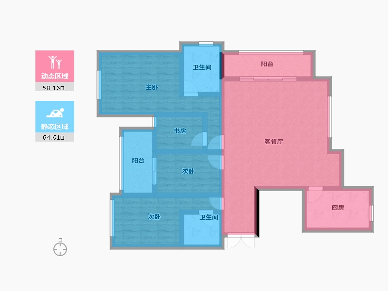 福建省-南平市-中桥名都-108.31-户型库-动静分区