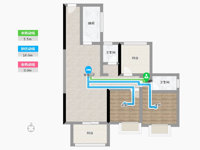 广西壮族自治区-南宁市-南宁启迪东盟科技城-71.95-户型库-动静线