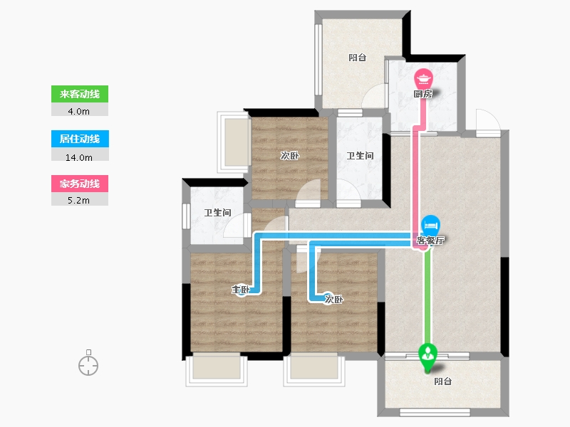 四川省-南充市-天合丽景君悦府-81.18-户型库-动静线