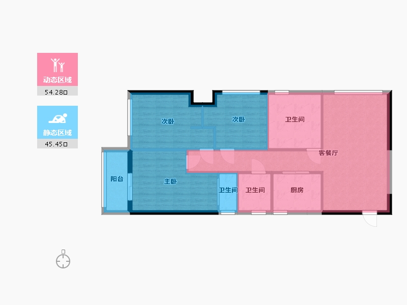 河南省-郑州市-升龙御玺-110.00-户型库-动静分区