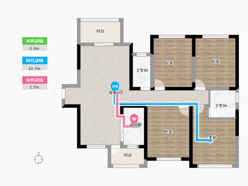 四川省-绵阳市-品润枫景壶-102.40-户型库-动静线