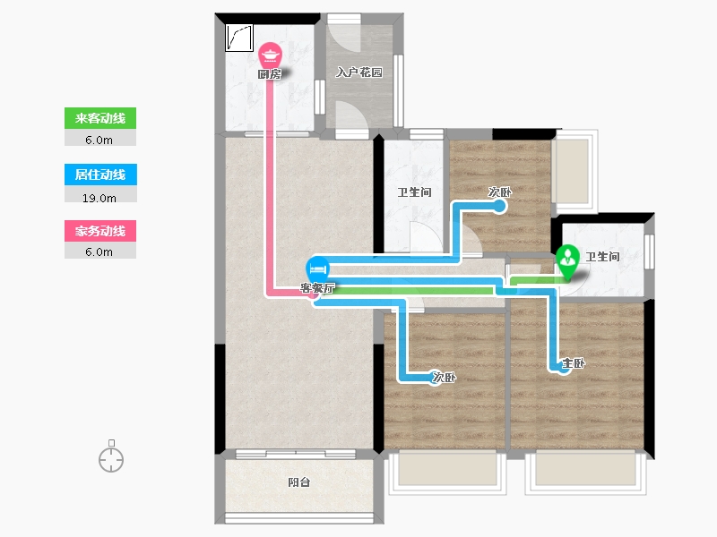 四川省-乐山市-滨江府-88.00-户型库-动静线