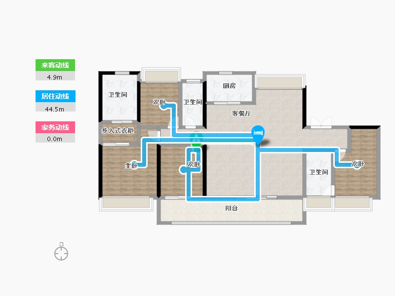 江苏省-南京市-颐和源璟-151.84-户型库-动静线