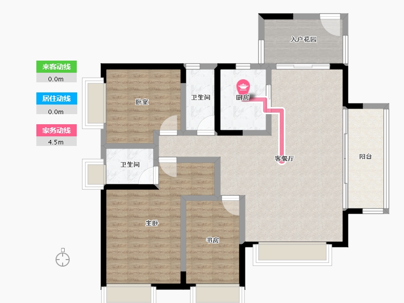 广东省-中山市-裕港豪庭-105.60-户型库-动静线