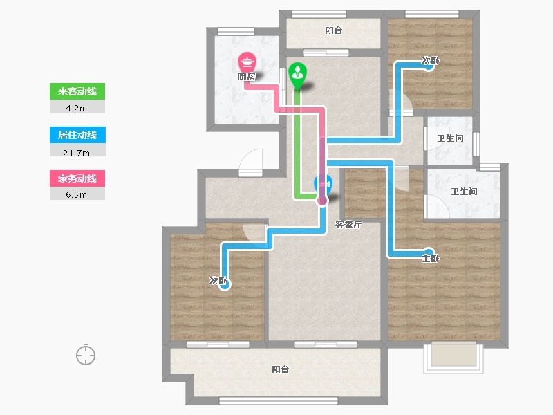 河南省-南阳市-中奥唐河府-103.48-户型库-动静线