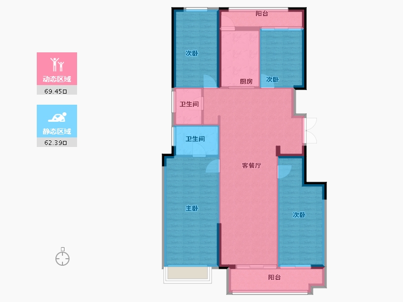 北京-北京市-金地·璟宸-120.31-户型库-动静分区