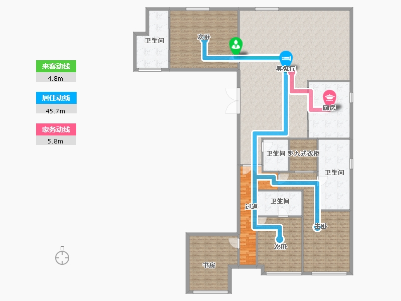 辽宁省-大连市-大连恒大时代峯汇-217.03-户型库-动静线