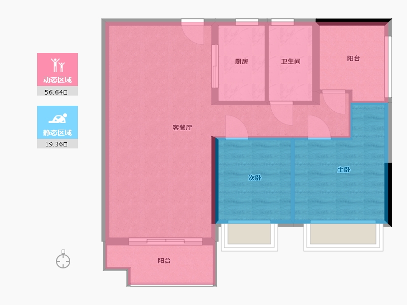 广东省-佛山市-捷和广场-68.00-户型库-动静分区