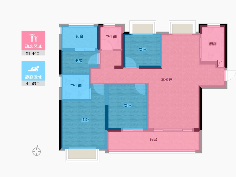 福建省-漳州市-建发和著-98.00-户型库-动静分区