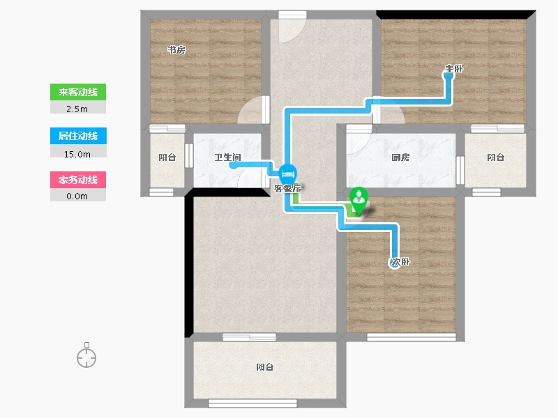 福建省-南平市-邵武宏林·世纪城-80.86-户型库-动静线