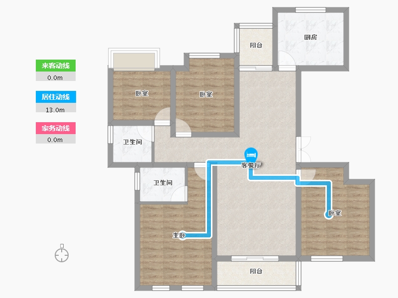 安徽省-六安市-兴茂悠然南山-103.31-户型库-动静线