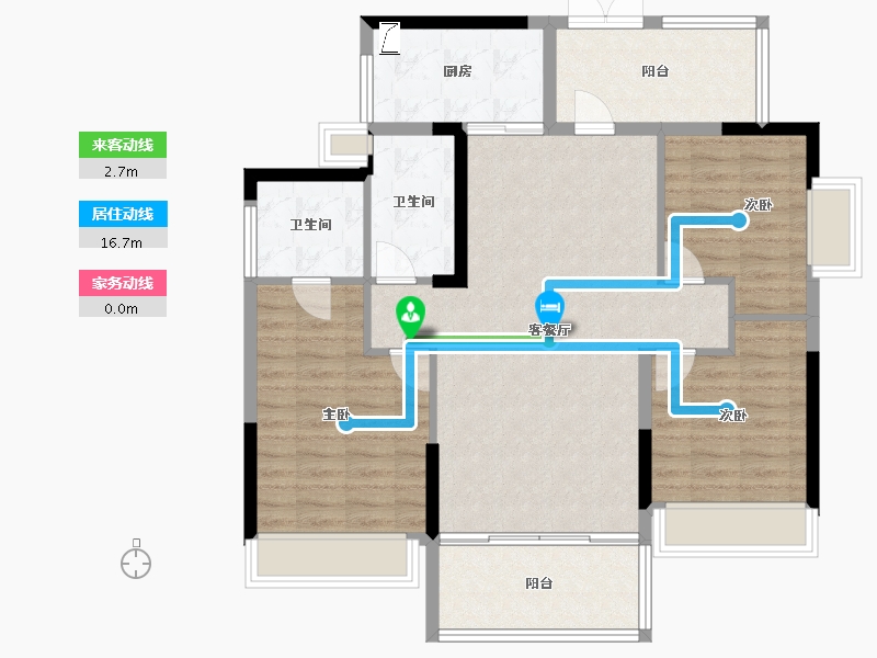 湖南省-郴州市-皇廷凤凰城-99.39-户型库-动静线