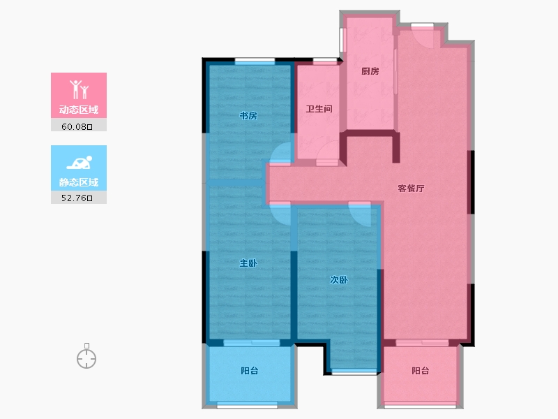 安徽省-六安市-高速御景天地-99.94-户型库-动静分区