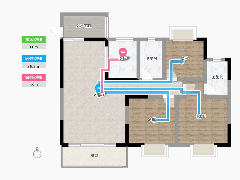 贵州省-六盘水市-徳坞利民小区-92.86-户型库-动静线