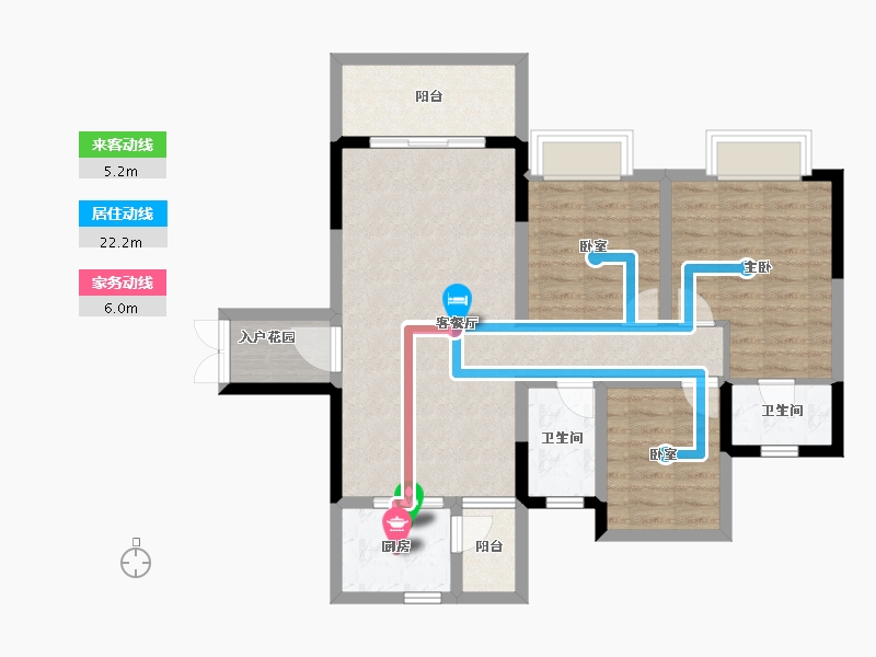 山东省-济南市-昌建·君悦府-86.26-户型库-动静线