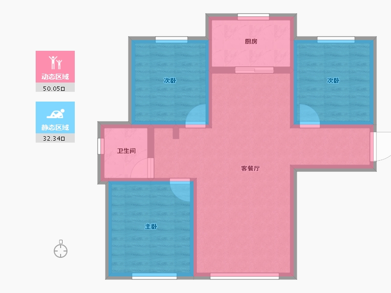 新疆维吾尔自治区-乌鲁木齐市-紫金城阅西湖-73.03-户型库-动静分区