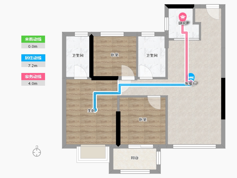 福建省-漳州市-中骏雍景府-70.00-户型库-动静线