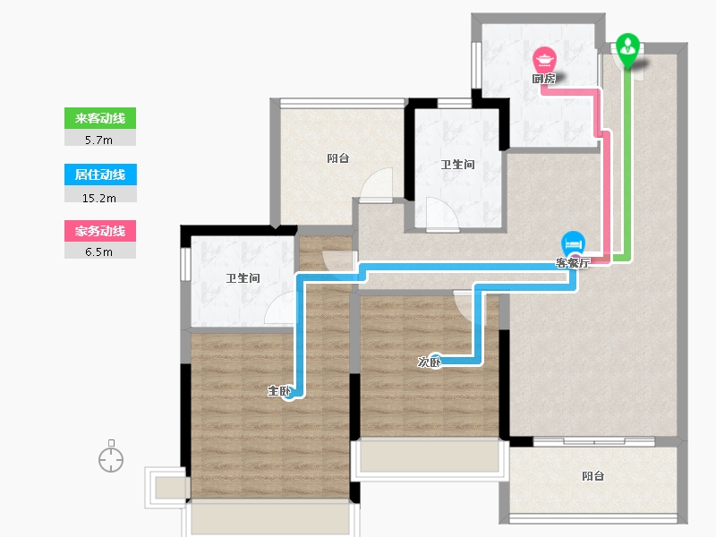 广东省-佛山市-信业汇景台-99.93-户型库-动静线