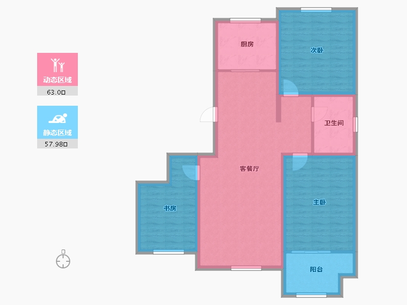 河北省-保定市-中莱是泰家园-109.29-户型库-动静分区