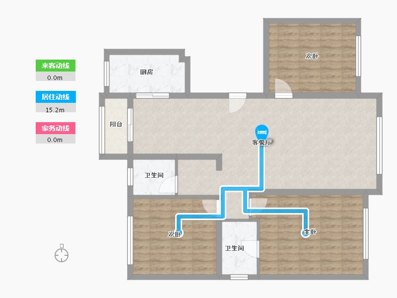 黑龙江省-大庆市-汇龙玖玺首府-115.00-户型库-动静线