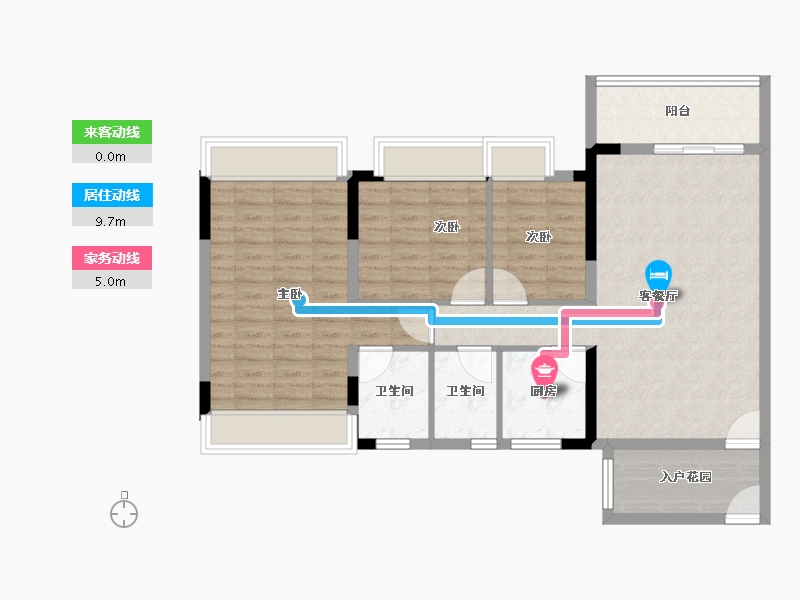 广东省-中山市-裕港豪庭-92.80-户型库-动静线