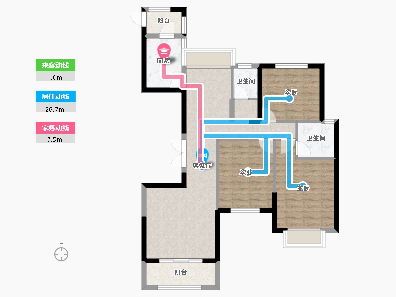 河南省-信阳市-日出东方卓悦-85.21-户型库-动静线