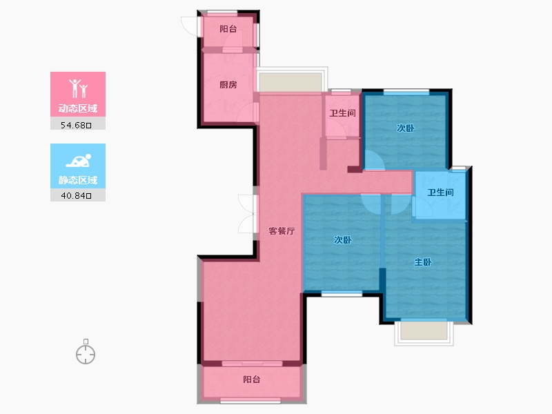 河南省-信阳市-日出东方卓悦-85.21-户型库-动静分区