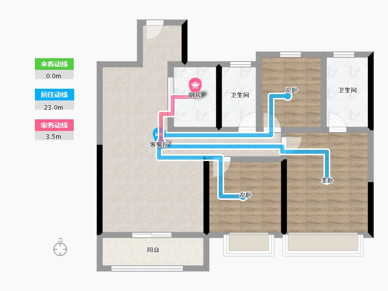 江苏省-南京市-颐和源璟-93.15-户型库-动静线