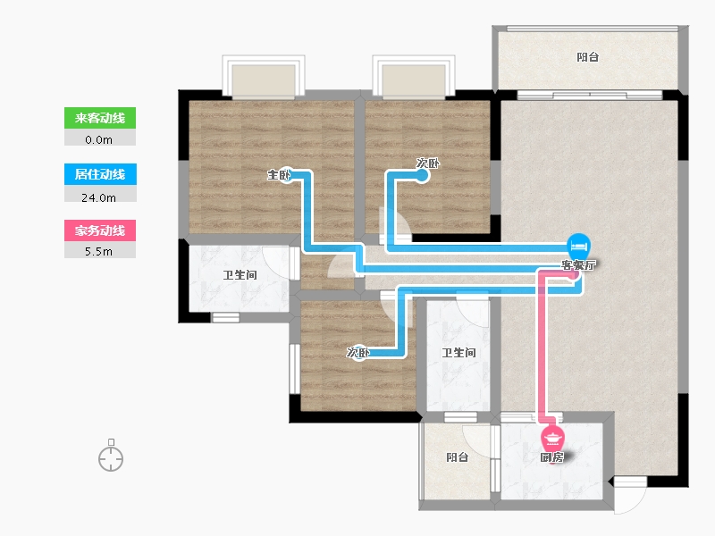 贵州省-六盘水市-徳坞利民小区-94.14-户型库-动静线