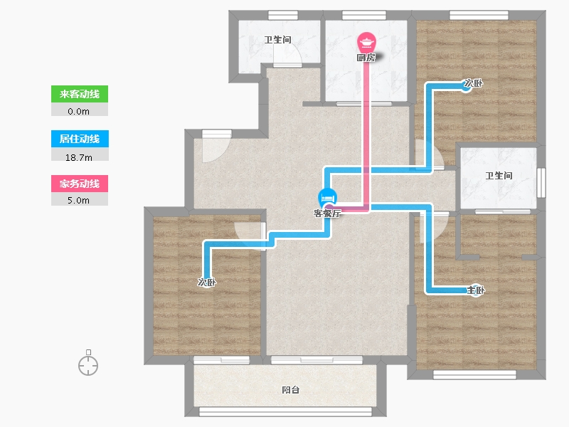 河北省-唐山市-均和宸玥府-87.59-户型库-动静线