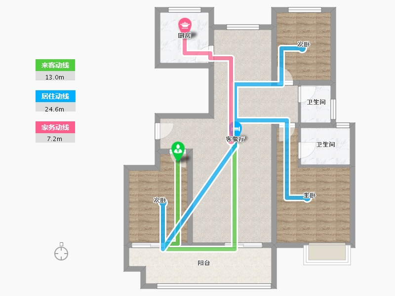 河南省-信阳市-翰林名门门新城国际-101.15-户型库-动静线