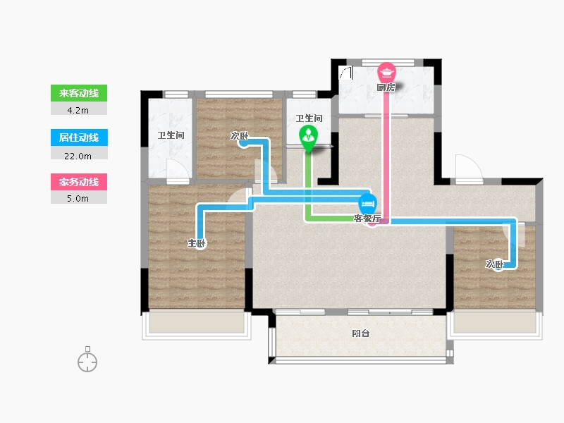 安徽省-巢湖市-碧桂园壹号学府-95.01-户型库-动静线