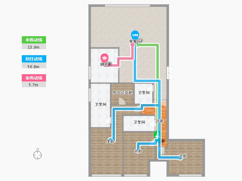 辽宁省-大连市-大连恒大时代峯汇-182.39-户型库-动静线