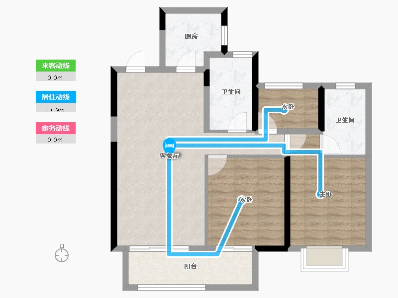 河南省-南阳市-蓝光芙蓉里-81.01-户型库-动静线