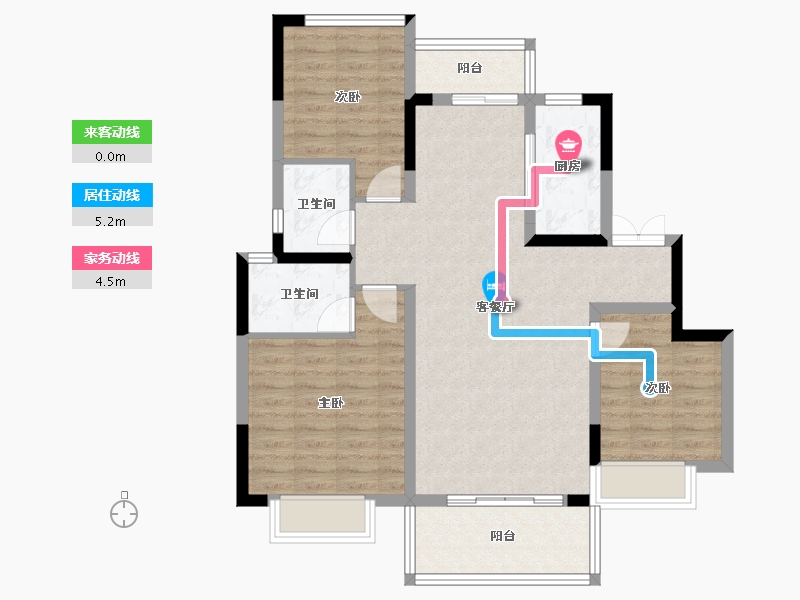 山东省-济南市-昌建·君悦府-89.20-户型库-动静线