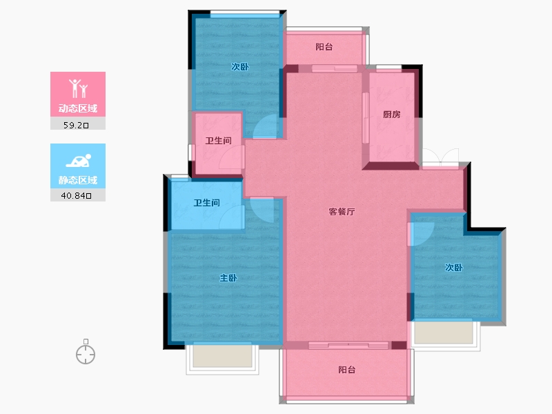 山东省-济南市-昌建·君悦府-89.20-户型库-动静分区