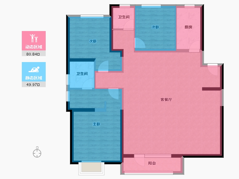 河北省-唐山市-六合骏府-117.83-户型库-动静分区