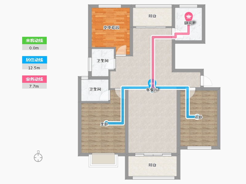 河南省-信阳市-信合史河春天-100.36-户型库-动静线