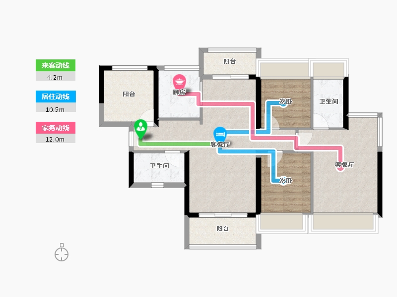 广东省-佛山市-远洋北控天成-87.85-户型库-动静线