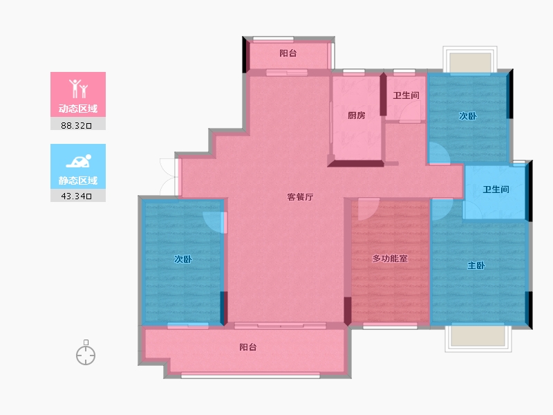 湖南省-衡阳市-金桂园小区-119.41-户型库-动静分区