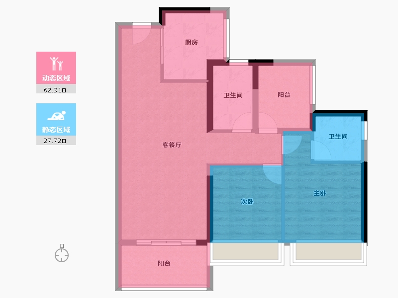 广东省-佛山市-远洋北控天成-80.54-户型库-动静分区