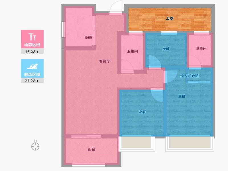 福建省-南平市-邵武宏林·世纪城-71.15-户型库-动静分区