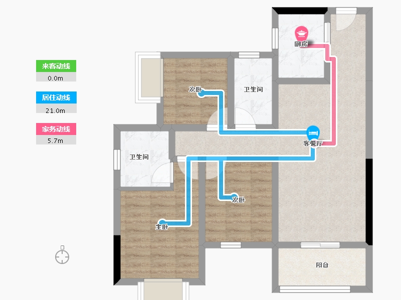 广西壮族自治区-南宁市-中国铁建凤岭国际城-72.04-户型库-动静线