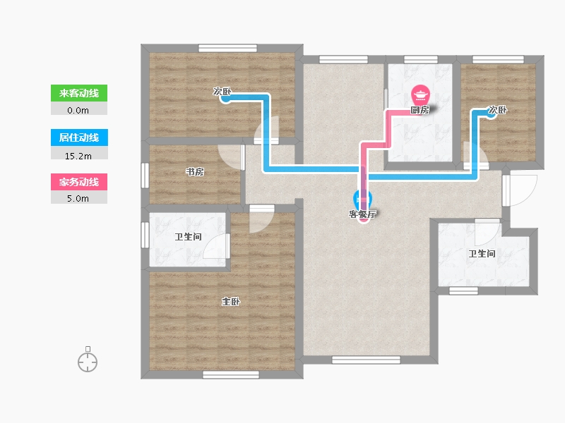 河北省-保定市-舒家苑-97.69-户型库-动静线