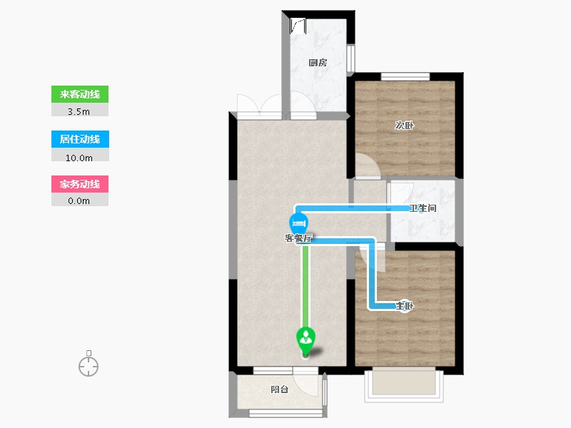 河北省-廊坊市-康城瑞府-67.00-户型库-动静线