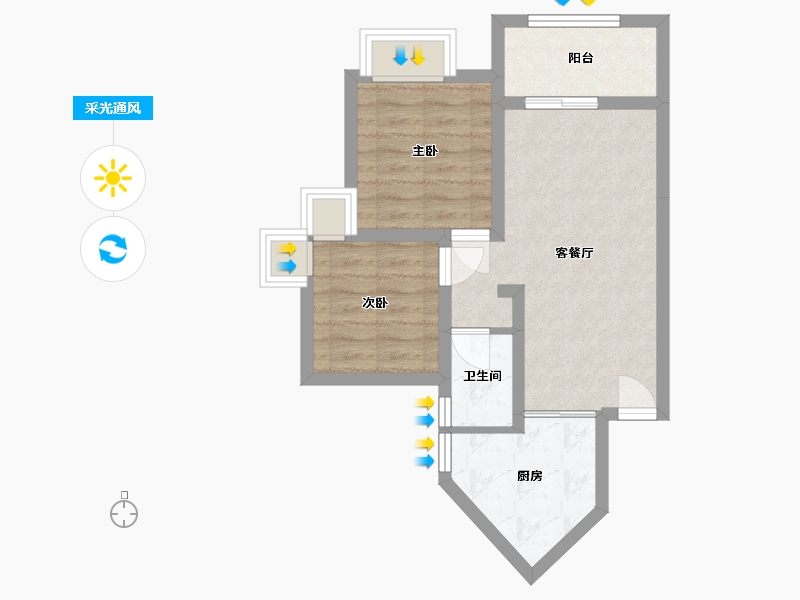 四川省-成都市-镏金岁月-50.00-户型库-采光通风