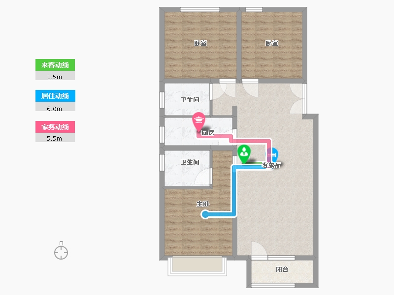 河北省-廊坊市-康城瑞府-99.00-户型库-动静线